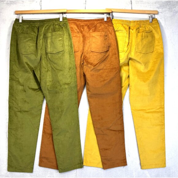 Lot of 3 D&co Denim Co Heritage Corduroy Pants Womens XS Nature Green Tan Yellow - Picture 2 of 14